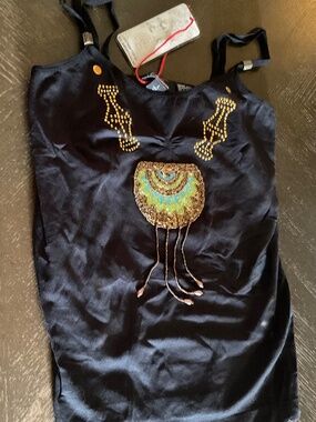 TANK TOP by ‘’CHANCES ‘’  WITH BEADING  SIZE LARGE